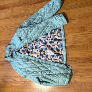 Patagonia Light Blue Quilted Puffer Jacket